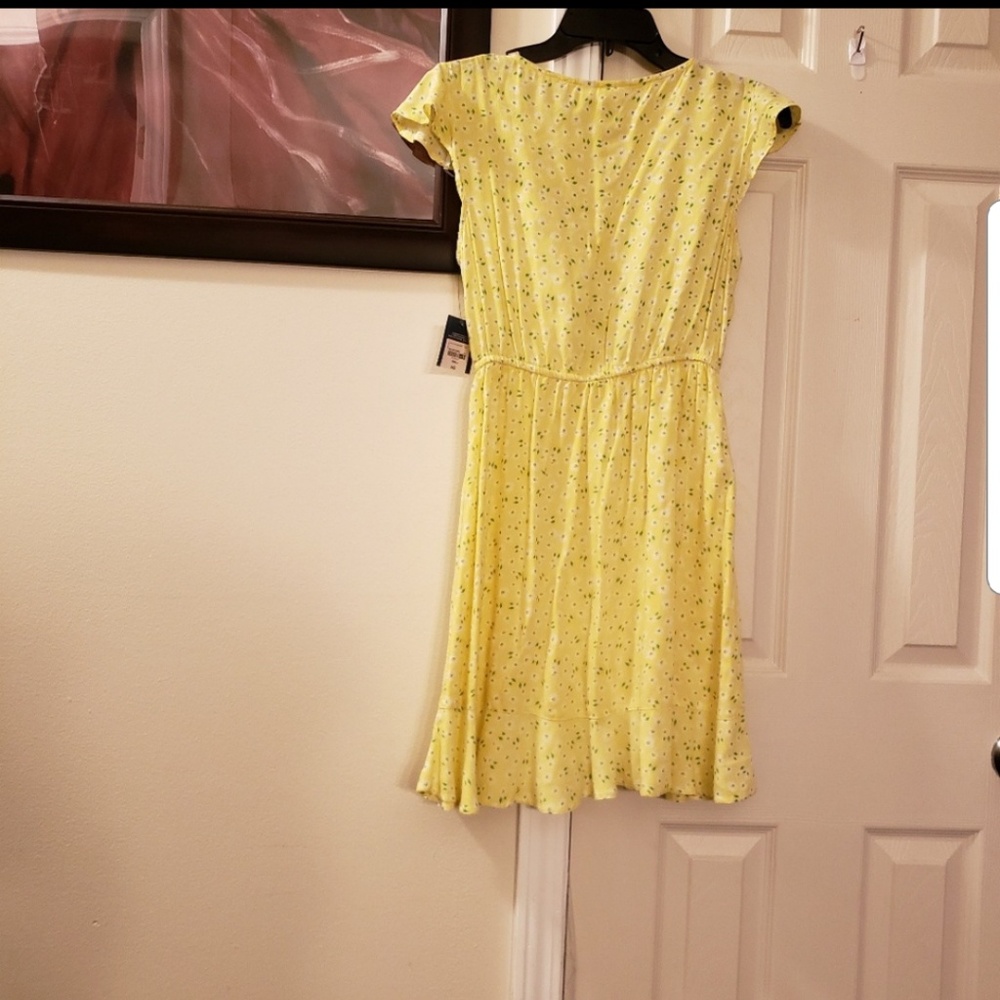 Arizona Floral Ruffled Yellow Dress - Picture 2 of 6